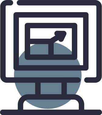 vektör lcd simgesi illüstrasyonu