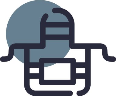 Modern b simgesinin vektör illüstrasyonu