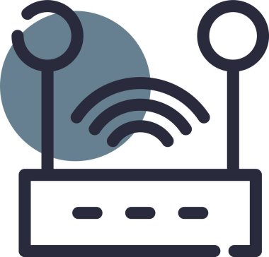 Uydu. Web simgesi basit illüstrasyon