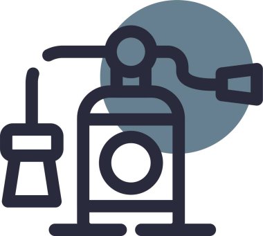 Su şişesi. Basit resimleme