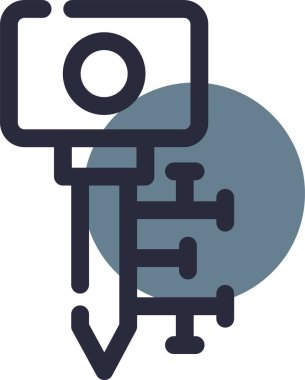 Fotoğraf çekme tarzında kamera kamera fotoğrafçılığı simgesi