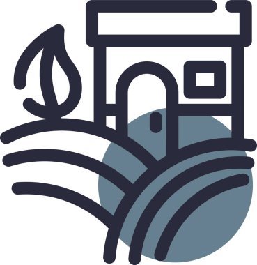 Mimari yapı şehir simgesi taslak biçiminde