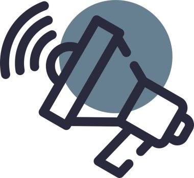 Uydu simgesinin vektör illüstrasyonu