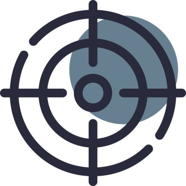 Hedef. Web simgesi basit illüstrasyon