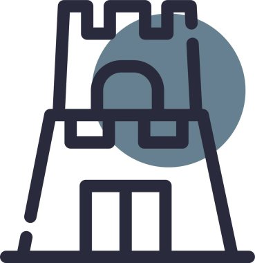 Fabrika endüstriyel ikonu.