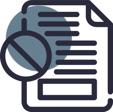 belge dosya simgesi, vektör illüstrasyonu