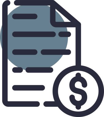 Dolar belgesi vektör illüstrasyonuName