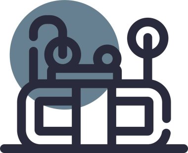 Robot simgesinin vektör illüstrasyonu