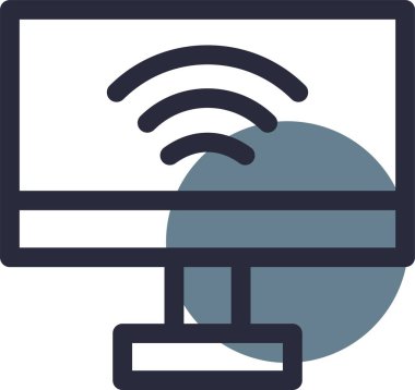 Bilgisayarın vektör illüstrasyonu