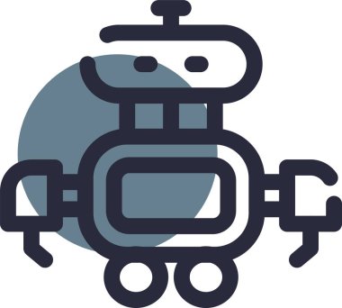 Robot simgesinin vektör illüstrasyonu