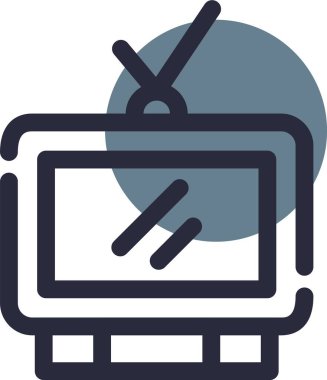 Web tasarımı ve simge renkli vektör simgesi.