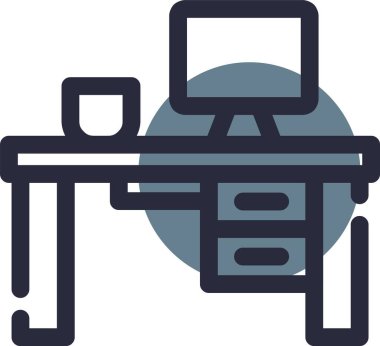 Yazıcı simgesi. Basit resimleme