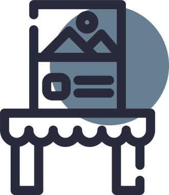 Bir ev simgesinin vektör illüstrasyonu