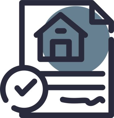 Ev. Web simgesi vektör illüstrasyonu