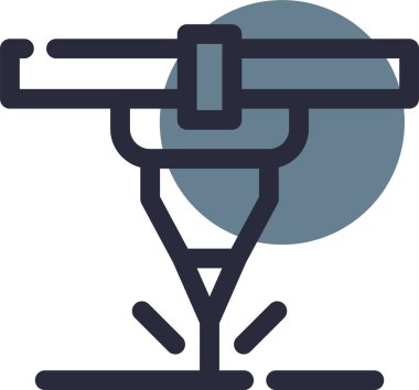 Vinç simgesinin vektör illüstrasyonu