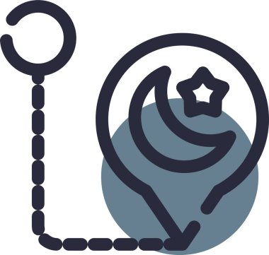 Bir kalp ve balonun vektör çizimi