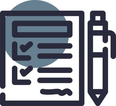 Belge. Web simgesi basit illüstrasyon