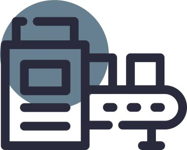 Bir kitap simgesinin vektör illüstrasyonu