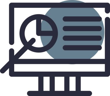 veri izleme simgesi. Web için izleyici vektör simgelerinin özet çizimi