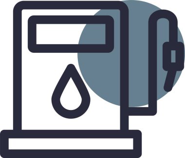 gaz pompası vektör simgesi modern basit vektör illüstrasyonu