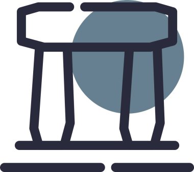 Bankta bank simgesi - taslak biçimi