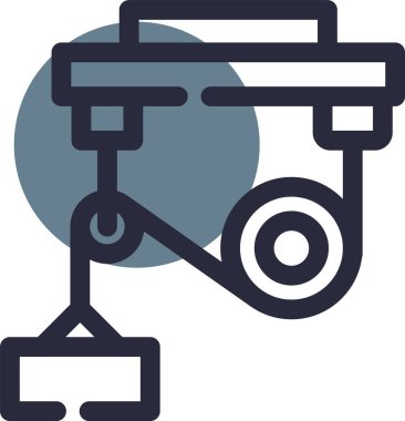 Vinç vinci. Web simgesi vektör illüstrasyonu