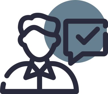 Dizüstü bilgisayarı olan bir adamın vektör çizimi