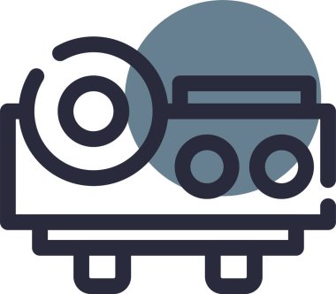 Kamera. Web simgesi basit illüstrasyon