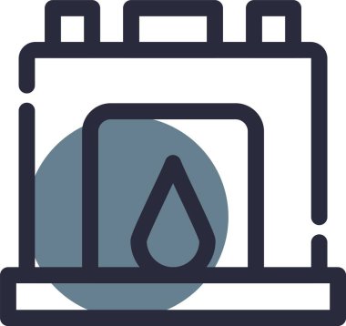 vektör yağ simgesi, illüstrasyon