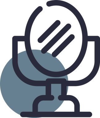 mikrofon simgesi vektör illüstrasyonu