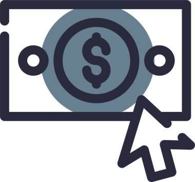 Dolar simgesi, vektör illüstrasyonu