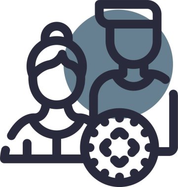 İnsan ve sağlık hizmetlerinin vektör illüstrasyonu