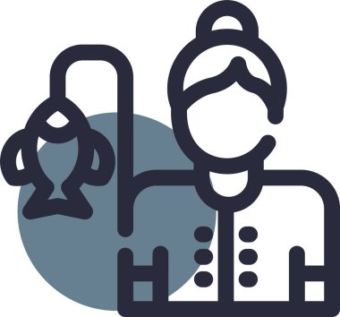 Doktor. Web simgesi basit illüstrasyon