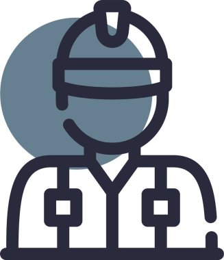 Maskeli bir adamın vektör çizimi