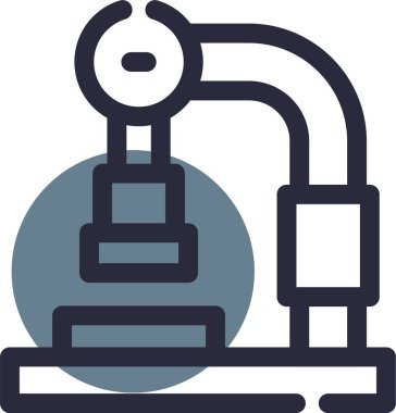 Düz biçimli robotik kol makinesi simgesi