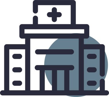 Hastane Simgesi Vektör İllüstrasyonu