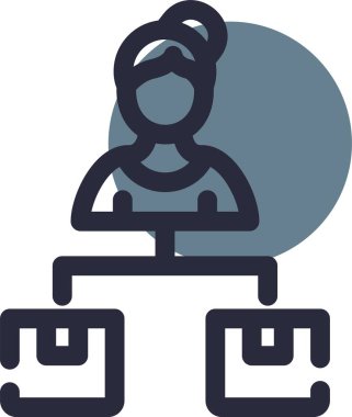 iş simgesi vektör illüstrasyonu