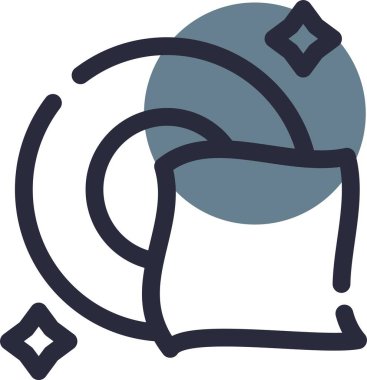 kapak şapka simgesi doldurulmuş dış hat biçimi