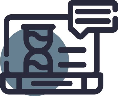 Konuş. Web simgesi basit illüstrasyon