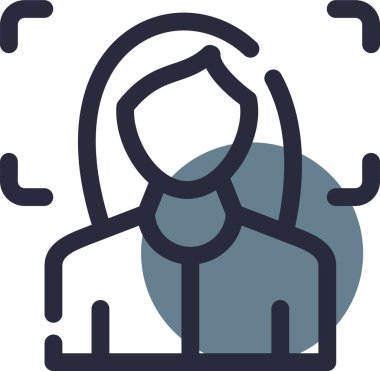 Bir kadının vektör illüstrasyonu