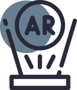 Bir kamera simgesinin vektör illüstrasyonu