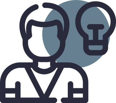 İnsan simgesinin vektör illüstrasyonu