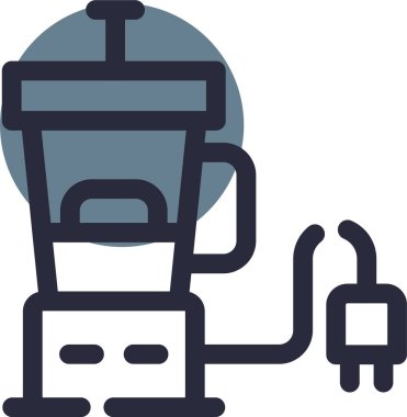 Taslak biçiminde kahve makinesi simgesi