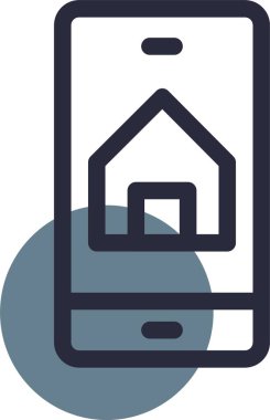 Görüntü çevrimiçi emlak simgesi