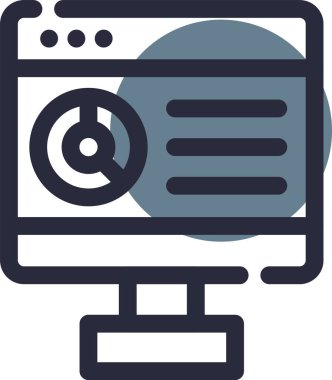 Web simgesi tasarımı, vektör illüstrasyonu