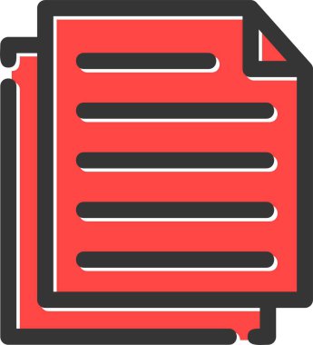 Dosya. Web simgesi basit illüstrasyon