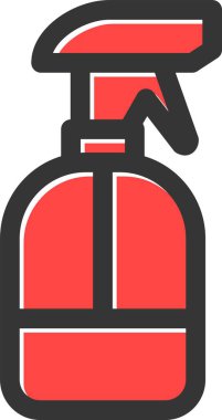 Sprey kutusu. Web simgesi basit illüstrasyon