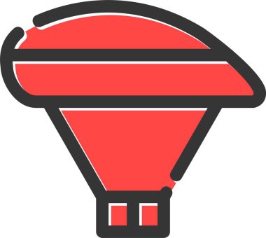 balon sıcak simgesi - taslak biçimi