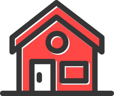 ev simgesi vektör illüstrasyonu