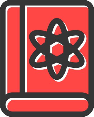 atom simgesi, vektör illüstrasyonu